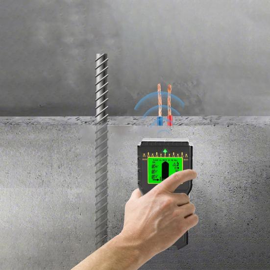 7-in-1 Electric Detector LCD Screen High Accuracy Sound Alarm Compact