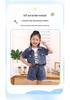 Dreiteiliger Sommeranzug im koreanischen Stil aus Denim-Jacquard für Mädchen