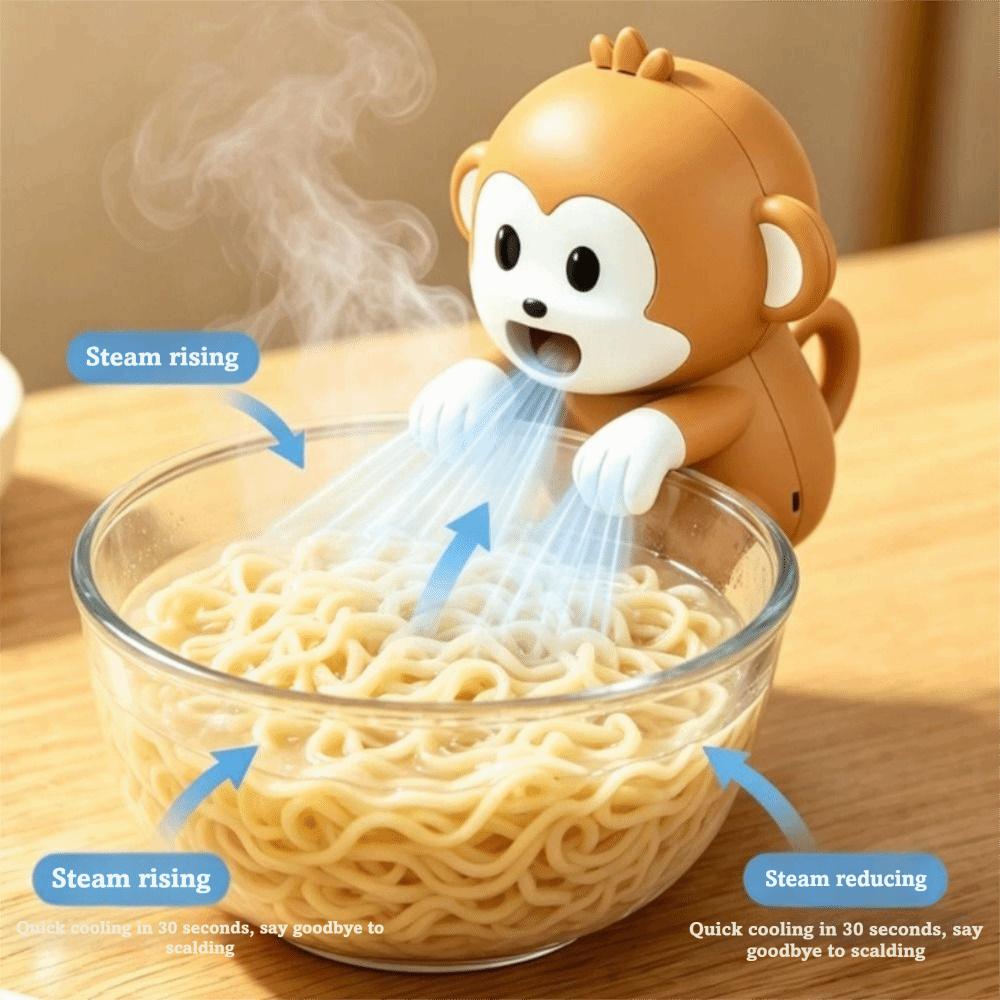 USB Rechargeable Food Cooling Fan Air-Blowing Attachmen Mini Clip on Fan  Office Use