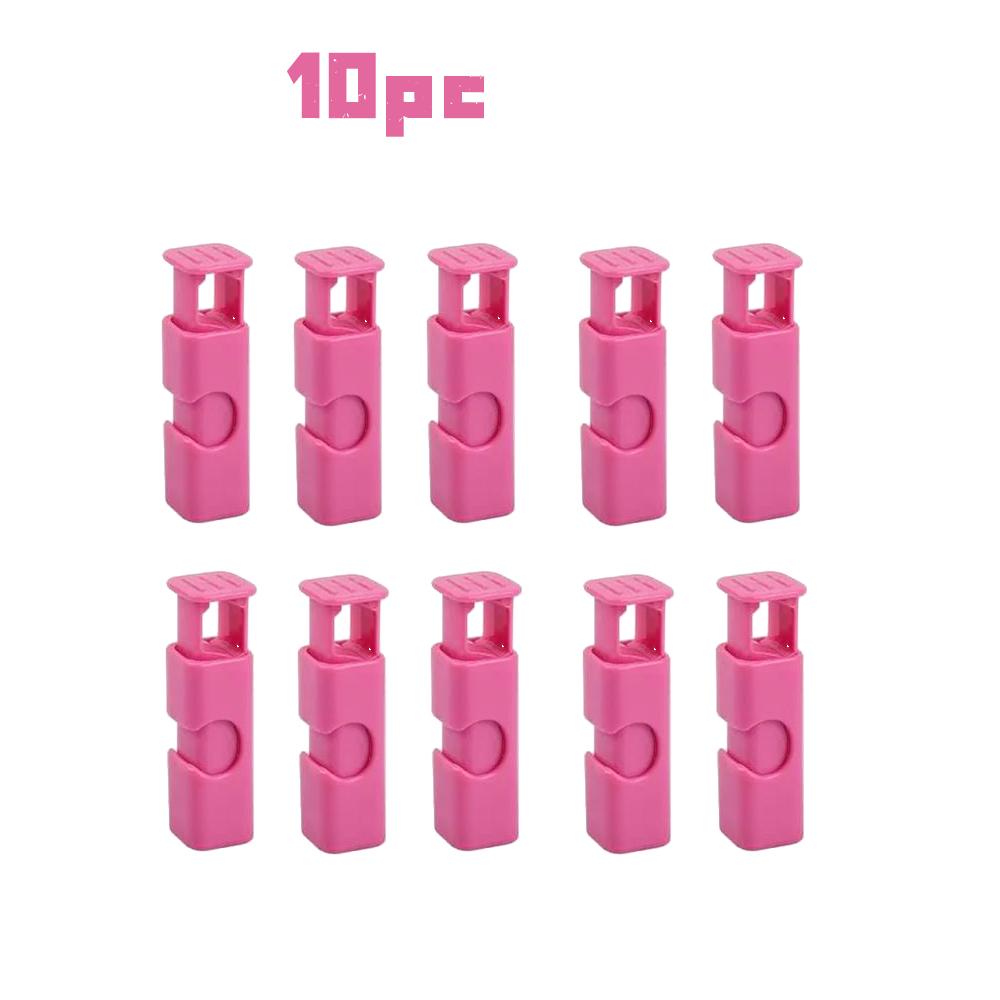 

10PCS Food Sealing Bag Clip Reusable Fresh Food Storage Tools Plastic Sealer Clamp Snack Bread Seal Bag Home Kitchen Storage Clips 10PCS рожевий