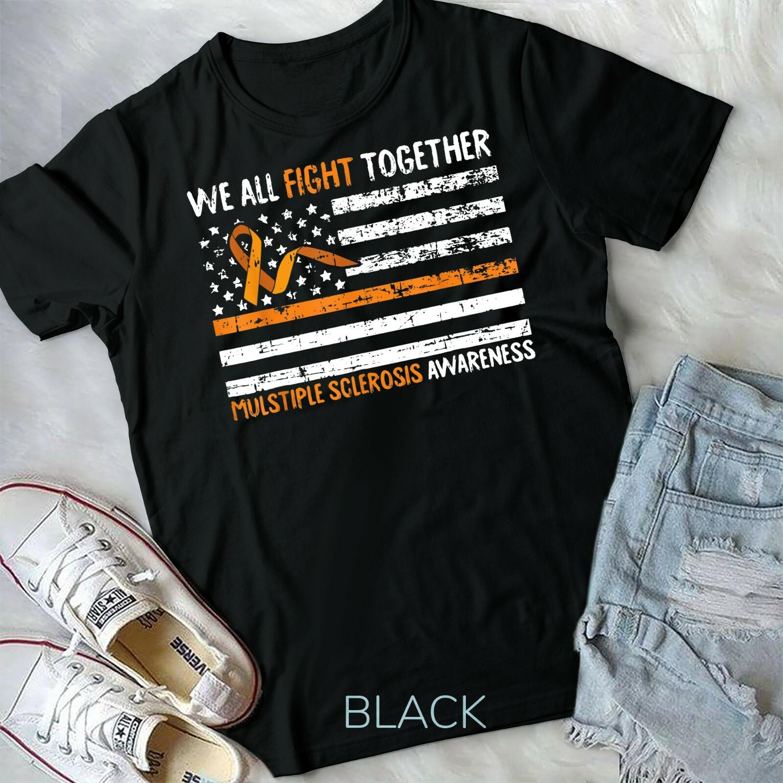 We All Fight Together Multiple Sclerosis Awareness MS Gifts Unisex Youth T-shirt L