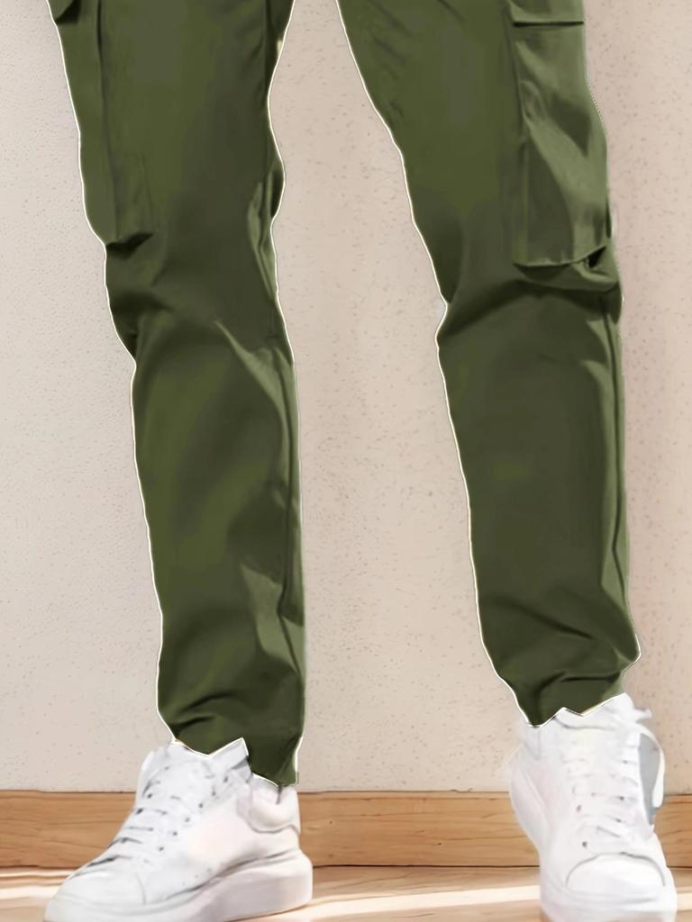 Men's Casual Multi-Pocket Work Pants - All-Season, Breathable & Comfortable