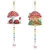 2Pcs 5D DIY Diamond Painting Sun Catcher Crystal Painting Ornaments for Adults DIY Summer Home Garden Hanging Ornament