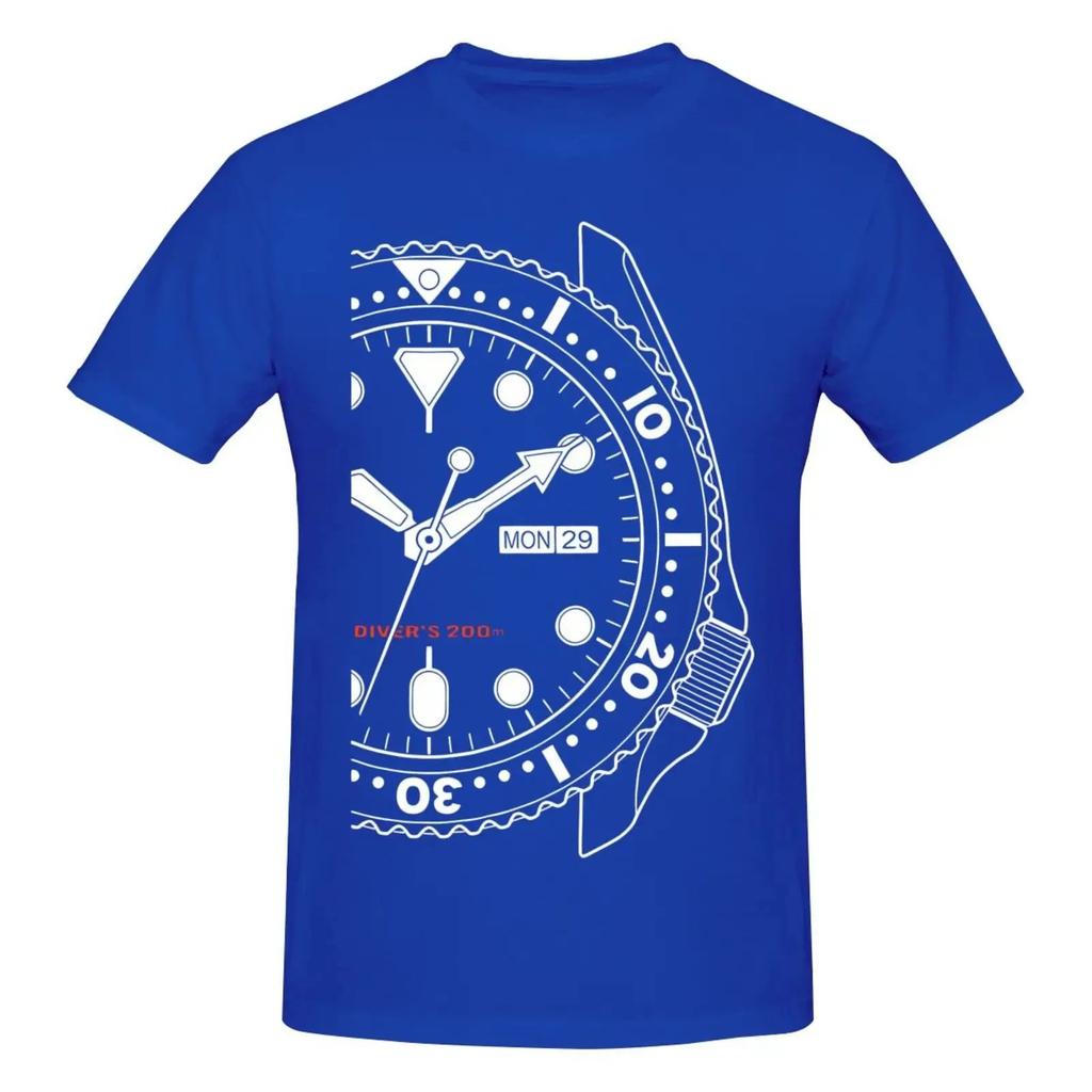 Casual Loose T-Shirt Fashion Crew Neck Short Sleeve Brand Clothing Streetwear for Seiko Skx007 Watch Fans Unisex T-Shirt