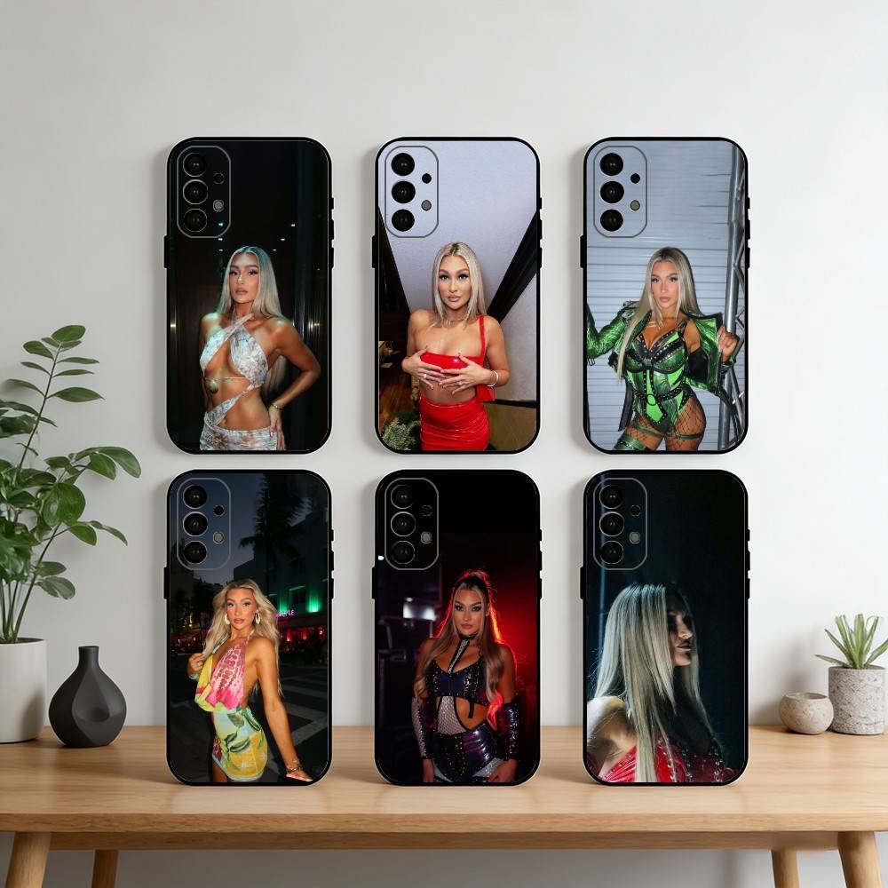 Izzi Dame Phone Case For Samsung S25,S24,S21,S22,S23,S30,Ultra,S20,Plus,Fe,Note,10,9,5G Black Cover