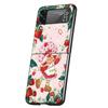 Cute Strawberry Girl Cover Phone Case For Samsung Galaxy Z Flip 7 6 5 4 3 5G Flip7 Flip6 Flip5 Flip4 Flip3 Black Fundas Shell