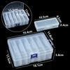 1 Set Crafts Beads Jewelry Accessories 4/6/8/12 Grids Adjustable Transparent Rectangular Storage Boxes With Dividers