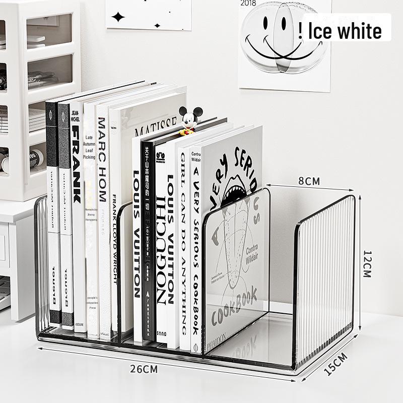 

Акриловый настольный держатель для ручек и книжная полка Single Piece