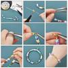 DIY Jewelry Kit: Cross-Border Beading Set with 6 Grid Box, Lobster Clasps, Jump Rings, and Small Pendants.