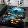 Halloween Pumpkin Head Pattern Rug Carpets for Bedroom Living Room Sofa Mat Creative Door Mat Dressing Room Rugs Play Mats Gifts
