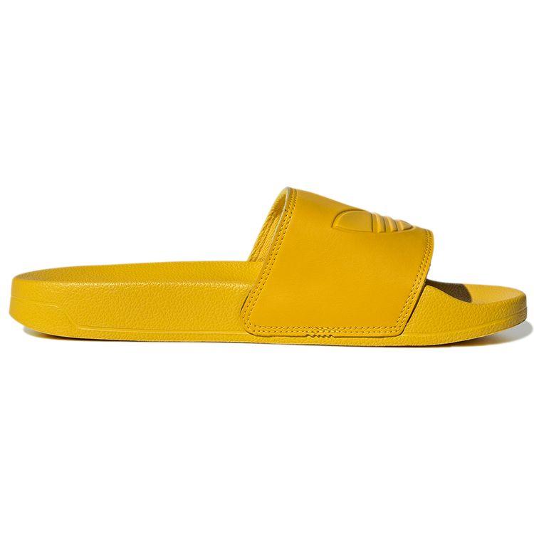 Adidas Originals Adilette Lite Simple Slip-On Rubber Sole Non-Slip Slide Sandals Unisex Sandals Misty-Yellow GX8893