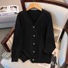 Plus Size Women's Loose Knit Cardigan Sweater (Bust 150-160 cm, 200-350 Jin) - Style 8308
