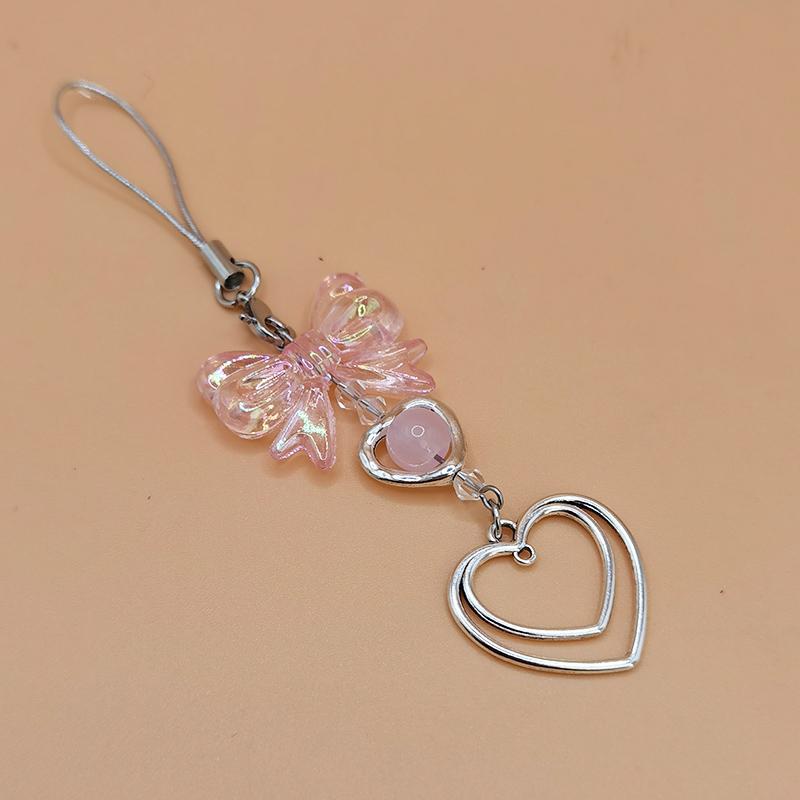 Funky Y2K Hand Beaded Phone Keychain Charm Strap Kawaii Cute Chain Lanyard Pendant Girl Gift for IPhone/Samsung/HUAWEI