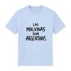 Die Falklandinseln sind Argentinisch Argentinischer Stolz Buchstabendruck T-Shirt Herren Mode Lässig Kurzarm Damen O-Ausschnitt Baumwolle Locker Oberteil