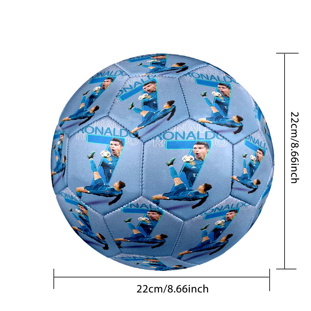 Ronaldo's Cristiano Ronaldo Football Legend Soccer Ball Size 5 Football Machine-Stitched Indoor/Outdoor Training and Matches