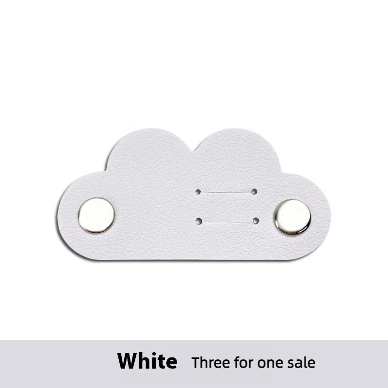 3Pcs Cord Organizer Charger Cable Protector Clips Heart Leather Cable Winder Earphone Accessories Cord Holder Cable Management
