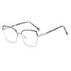 New men's and women's versatile glasses Metal glasses frame Internet celebrity plain face trimming decorative flat glasses Myopia glasses