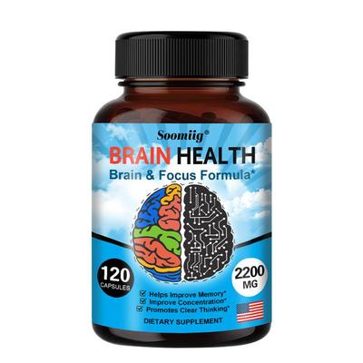 Brain Booster, Focus, Memory, Function, Clarity-120 Capsules