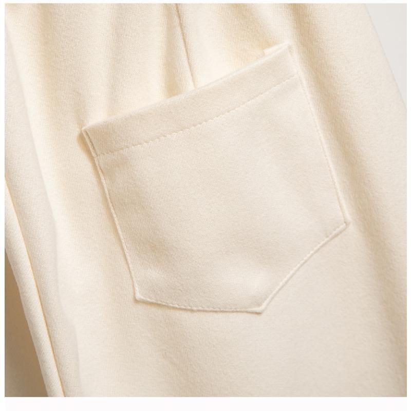 DIMANAF 2025 Autumn Winter Women Plus Size Pants New Casual Lady Long Pants Oversized Loose Bottoms Solid