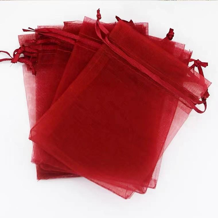 Chinese Style Drawstring Gauze Wedding Candy Bags for Birthdays and Souvenirs