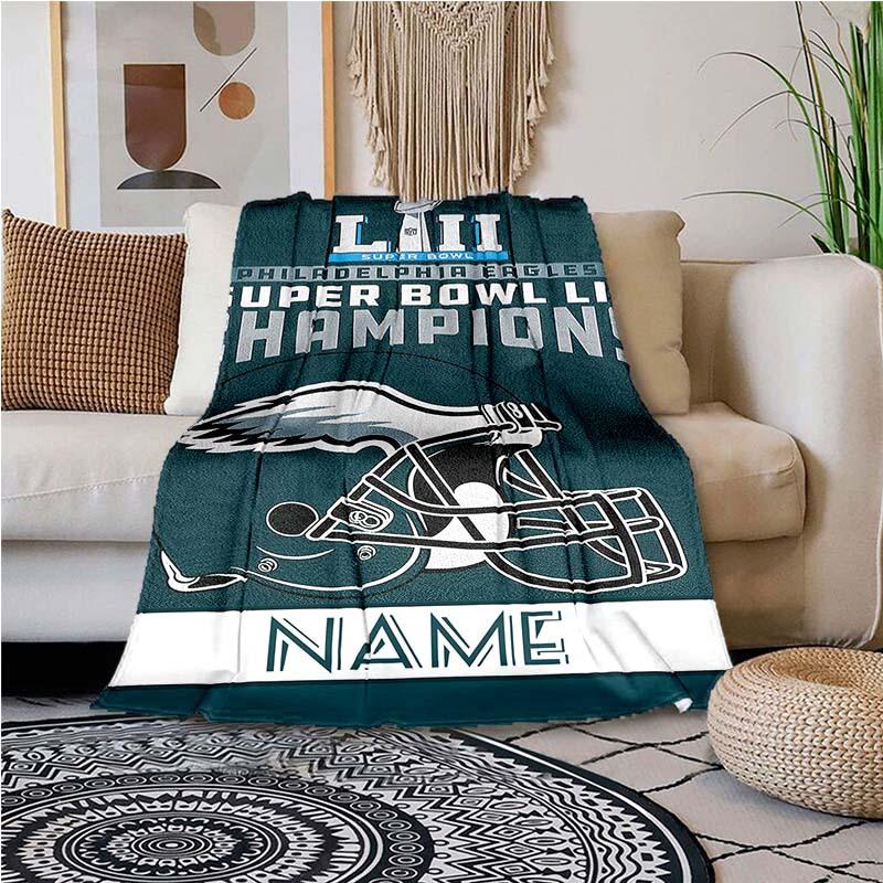 Football Fans Customize Your Name Blanket Warm Comfortable And Soft Blankets Are Suitable For Home Chairs Office Sofas Sofas Office Camping And Gifts