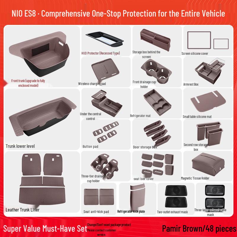 Compatible with 26 Models: Nio ES8 Third Generation Frunk Storage Mat Organizer - Car Interior Decor Accessory