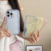 Wave Cream Shell Is Suitable for Apple 15/16 Pro Mobile Phone Case, Transparent iPhone13/14 Photo Frame DIY Material Soft.