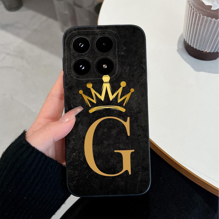 Phone Cover For Xiaomi 17 15T Pro Poco F7 Ultra C75 C55 C50 C31 Four Leaf Clover Letter Pattern Matte Silicone Shockproof Bumper Case For Xiaomi Shell