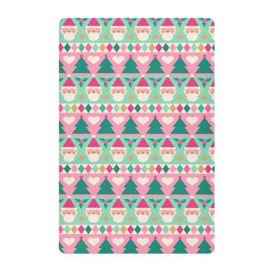 

Christmas Crib Mattress Sheet Santa Claus Christmas Stocking Fitted Baby Crib Sheet Xmas Tree Crib Mattress Cover for Boys Girls Crib Nursery Decor E