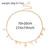 Bohemian Starfish Shell Imitation Pearl Belly Chains for Women Summer Vacation Sand Beach Sexy Bikini Waist Chain Body Jewelry