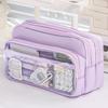 Capacity Pencil Case Stationery Pen Bag Beauty Bag Portable Cosmetic Storage Bag Back School