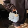 Fashion Niche Simple Temperament PU Portable Small Square Bag Women's Commute Advanced Sense Versatile Messenger Bag
