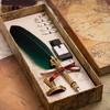 Creative Retro Quill, Available For Direct Sale, Crown Accessory Quill With Base