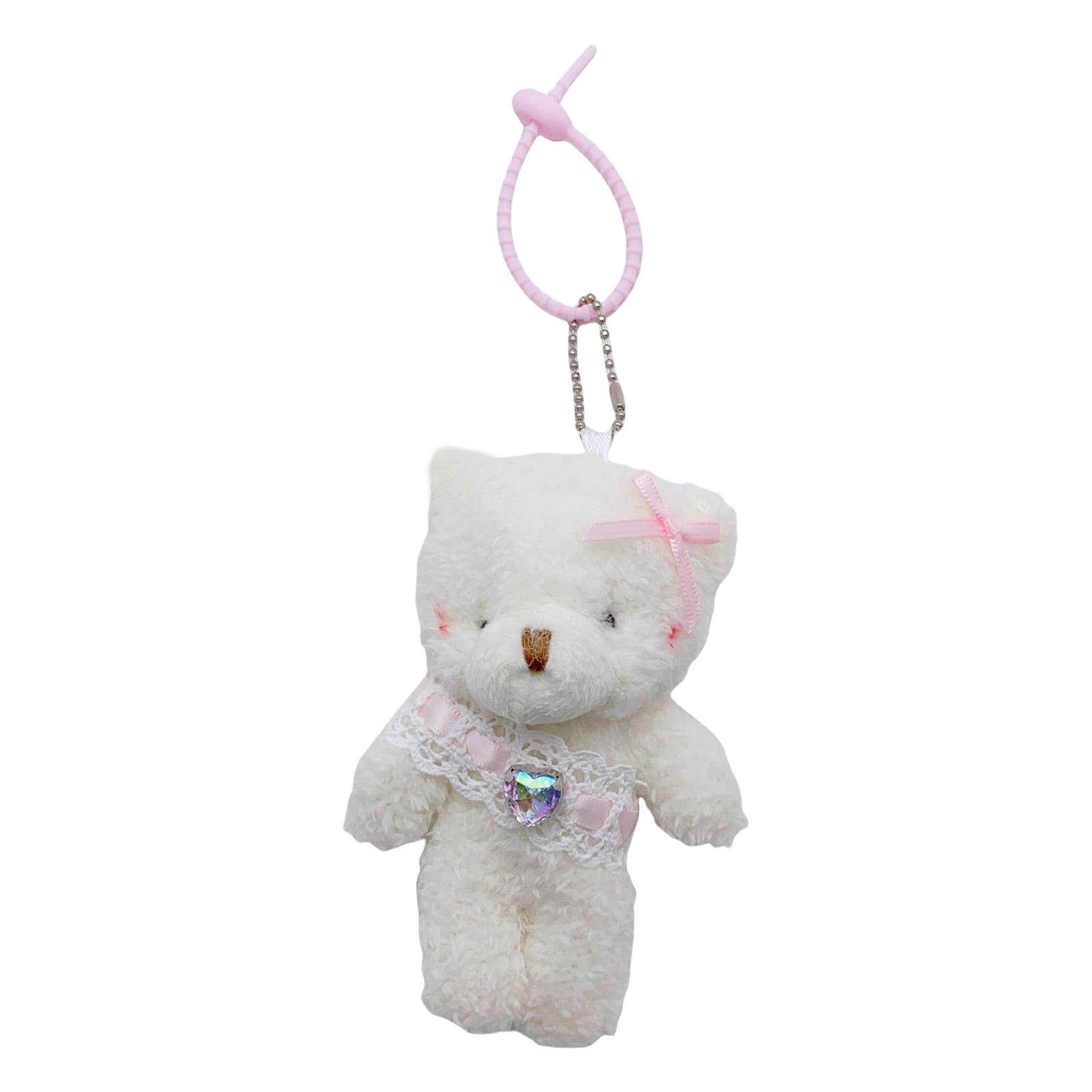

Модный плюшевый брелок-подвеска в виде медведя, шарм, мягкая игрушка, брелок для ключей, универсальное украшение для ключей или мобильных телефонов розовый