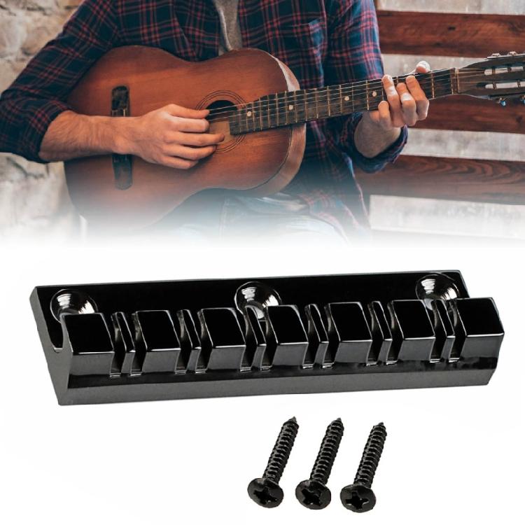 Electric Bass Fixed Bridge 12 String Professional Bass Accessory Fixed Bridge Metal Texture Bass Guitar Part for Guitar