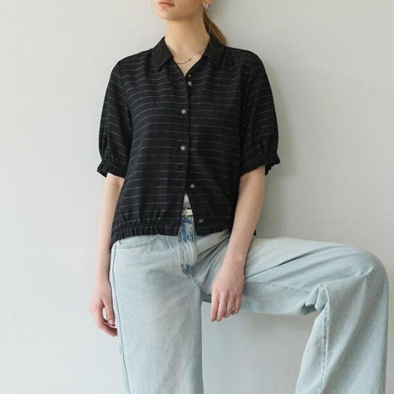 Reanoa Summer Shirt Blouse 26ss Authentic Flax Linen Dm262f0308sh