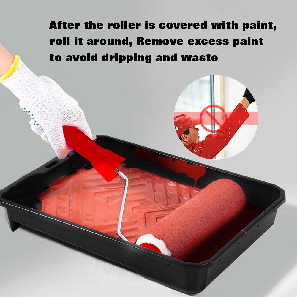 WISEUP 10pcs Mini Wall Painting Roller Painting Hand Tools Set For Home Repair Wall Painting Foam Microfiber Roller Covers