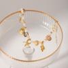Stainless Steel Shell & Starfish Pendant Necklace - Summer Ocean Style