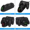 Base Carregadora para Controle de PS4/PS4 Slim/PS4 Pro, Base de Carregamento Rápido para Joystick Duplo USB, Suporte Carregador, Carregador de Gamepad com Indicador