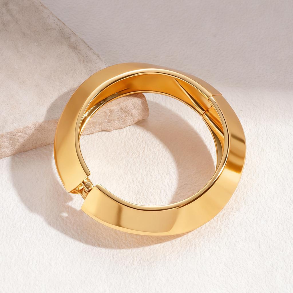 Exaggerated Resin Smudge Geometric Round Bracelet Fashion Ins Bracelet Jewelry