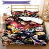 3pcs Custom Name Demon Slayer Bedding Set Duvet Cover Closure Includes 1 Duvet Cover & 2 Pillowcases, Soft and Comfortable for All Seasons.