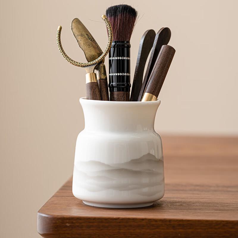 

Zhinianhua Mutton-Fat White Porcelain Tea Tools Set