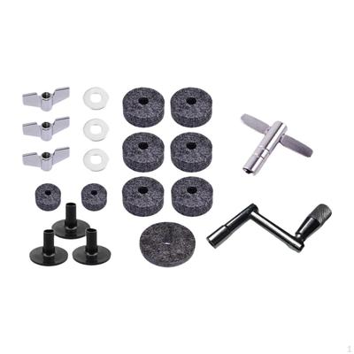 20 Pieces Cymbal Felts Washers Replacement Equipment Drum Part Stand