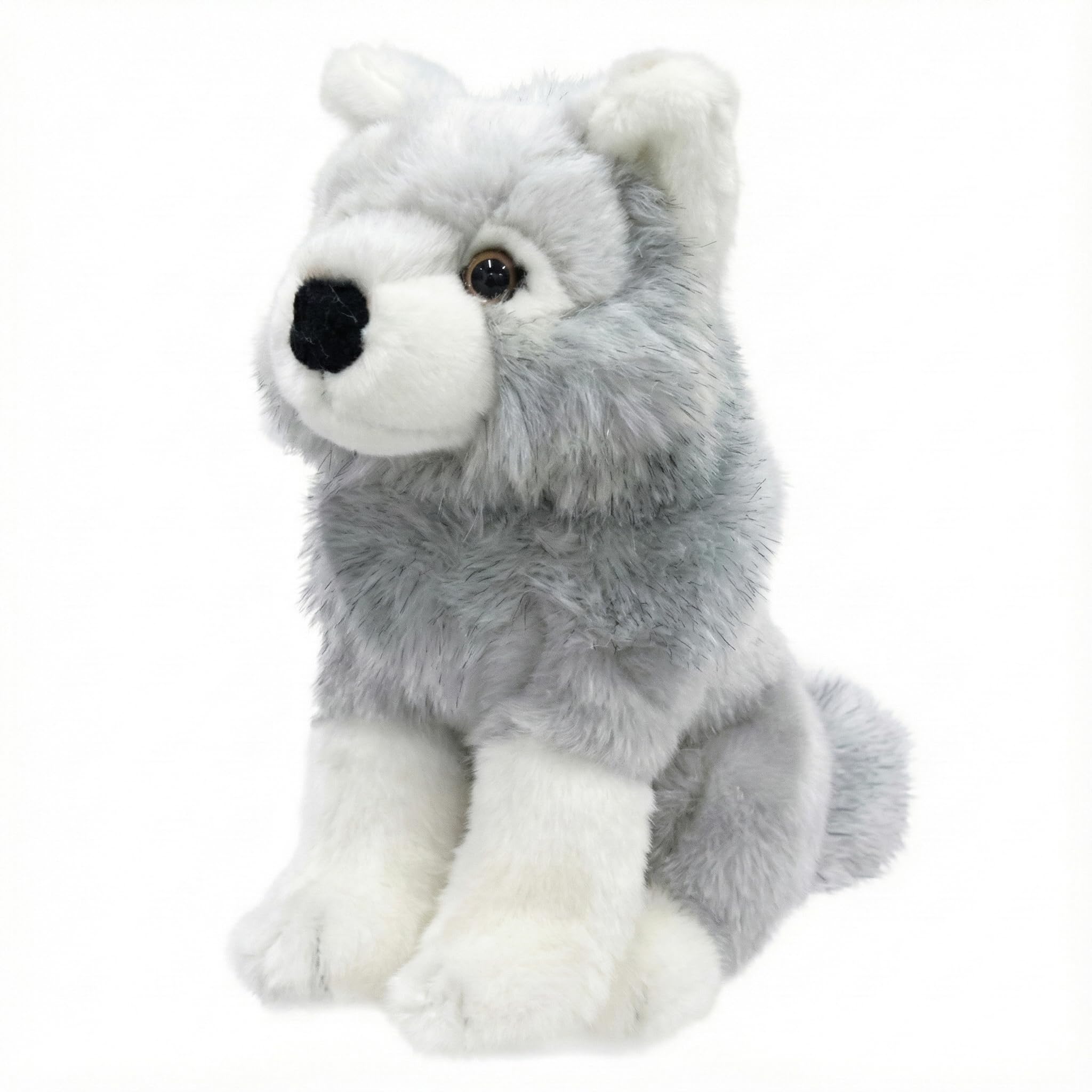 Cute Sales Plush Toy, Timber Wolf, Medium, Gray, Z0345