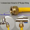 4-Minute Inner Thread To Hose Connector 1216 – Car Wash and Water Tap Adapter, Soft Hose Copper Fitting.