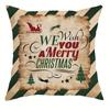 Christmas Day party decoration pillowcase retro style suitable for home room living room sofa cushion cover 45x45cm