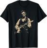 Abraham Lincoln Abe Lincoln Jouant de la Guitare T-shirt Unisexe Rétro Vintage