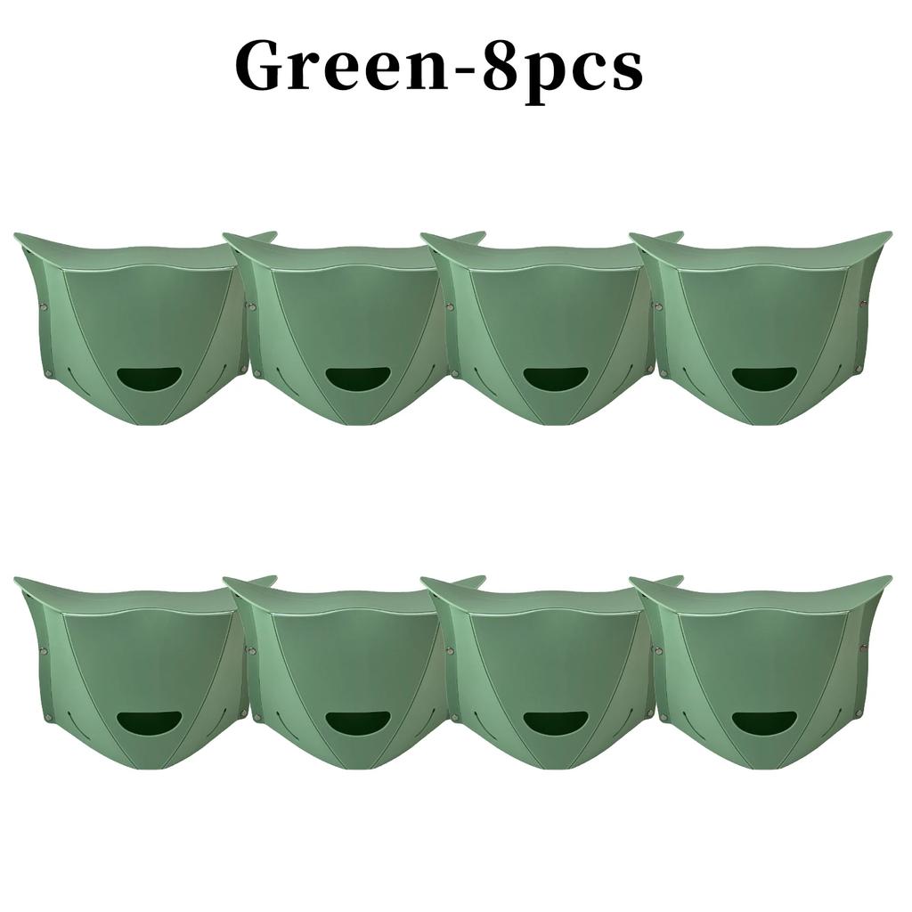 1/1/8PCS Portable Plastic Folding Stool Ultra-thin Paper Seat Outdoor Travel Train Portable Stools