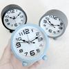 Retro Metal Silent Alarm Clock with Night Light Children's Student Desktop Clock Clock