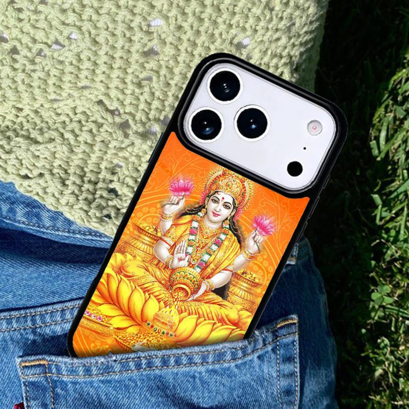 Lakshmi Hindu Goddess Mobile Phone Case Compatible with IPhone 17 16 15 14 13 12 11Pro Max 17 Air Cover